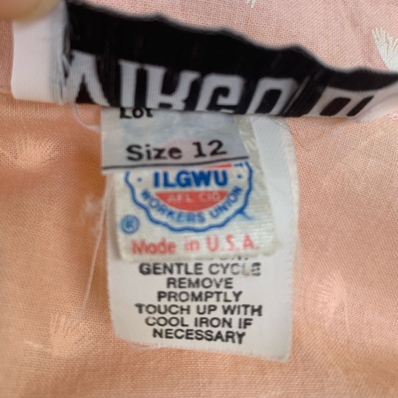 Vintage Virgo II Peach Belted Dress - Picture 6 of 10